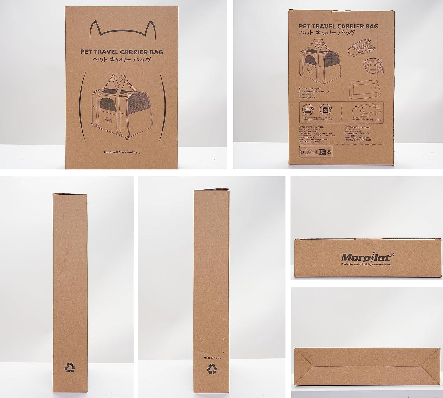 Cat Carrier, Portable Pet Carrier Bag for Cats and Small Dogs, Foldable Soft Sided Cat Transport Carrier, Airline Approved Pet Travel Carrier with Shoulder Strap, Removable Mat and Pet Bowl